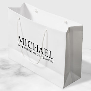 Vorschlag für einen modernen Personalisierten Trau Große Geschenktüte