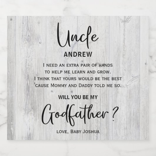 Vorschlag für einen modernen Stoff aus Holz Bierflaschenetikett (Einzelnes Label)