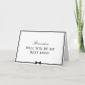 Vorschlag für einen personalisierten Namen Bowtie Karte (Vorderseite)