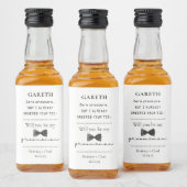 Vorschlag für einen personalisierten Trauzeuge Alkoholflaschenetikett (Flaschen)