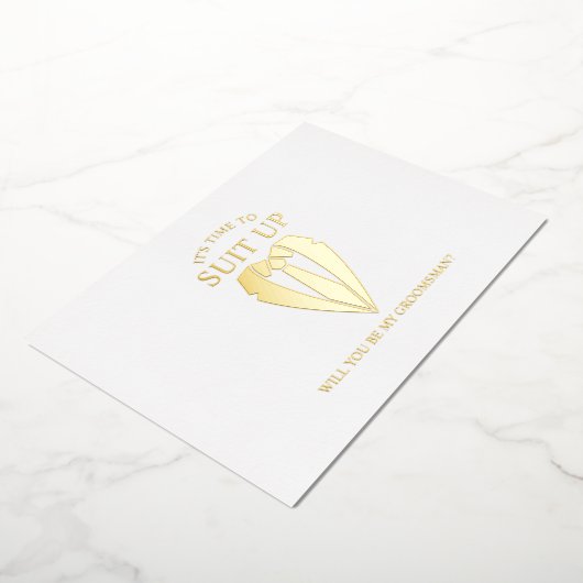 Vorschlag für einen Personalisierten Trauzeuge von Folieneinladung (Gedreht)