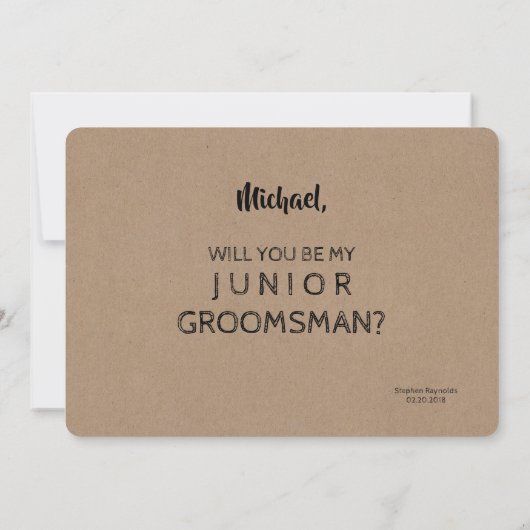 Vorschlag für einen "Top Secret Trauzeuge" oder ei Einladung (Rückseite)