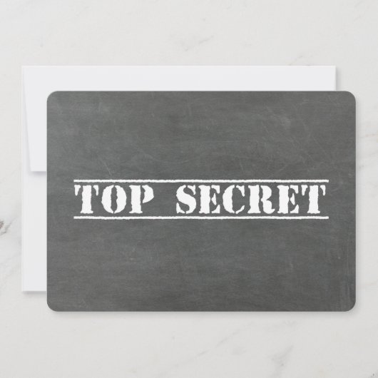 Vorschlag für einen "Top Secret Trauzeuge" oder ei Einladung (Vorderseite)