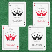 Vorschlag für einen Trauzeuge des Pokers King of S RSVP Karte