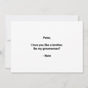 Vorschlag für einen Trauzeuge "Free Beer Funny"