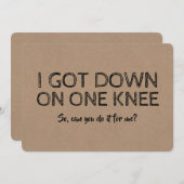 Vorschlag für einen Trauzeuge oder einen Trauzeuge Einladung (Vorne/Hinten)