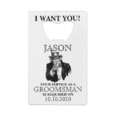 Vorschlag für einen Trauzeuge von Trauzeuge, außer Geldbeutel Flaschenöffner (Rückseite)