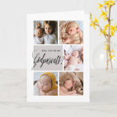 Vorschlag für Foto Collage Godeltern Karte (Gelbe Blume)