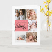 Vorschlag für Foto Collage Godmutt Karte (Gelbe Blume)