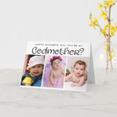 Vorschlag für Foto Collage Godmutter Karte (Gelbe Blume)