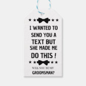 Vorschlag für Funny Trauzeugen | Vorschlag für Tra Geschenkanhänger (Vorderseite)