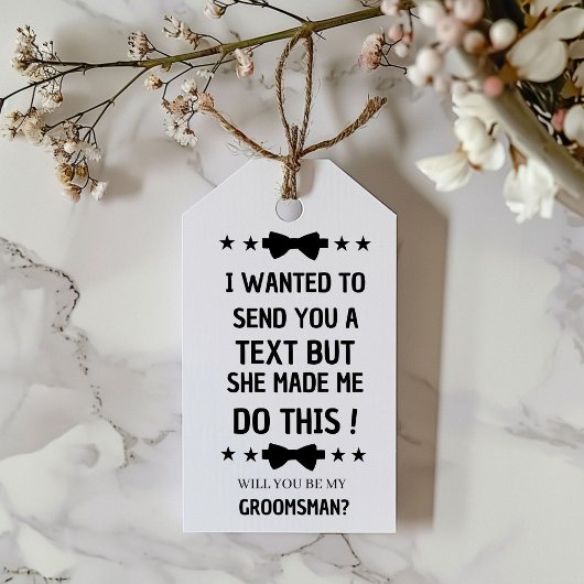 Vorschlag für Funny Trauzeugen | Vorschlag für Tra Geschenkanhänger