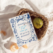 Vorschlag für handgeschriebene Champagne Bridesmai Einladung