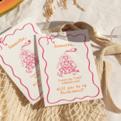 Vorschlag für handgeschriebenen Champagner Tower B Einladung