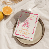 Vorschlag für handgeschriebenen Champagner Tower B Einladung