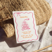 Vorschlag für handgeschriebenen Champagner Tower B Einladung