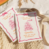 Vorschlag für handgeschriebenen Champagner Tower B Einladung