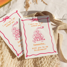 Vorschlag für handgeschriebenen Champagner Tower B Einladung