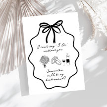 Vorschlag für Handgezeichnete Bow Floral Bridesmai