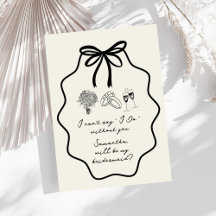 Vorschlag für Handgezeichnete Bow Floral Bridesmai