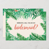 Vorschlag für Personalisierte tropische Blätter Br (Vorne/Hinten)