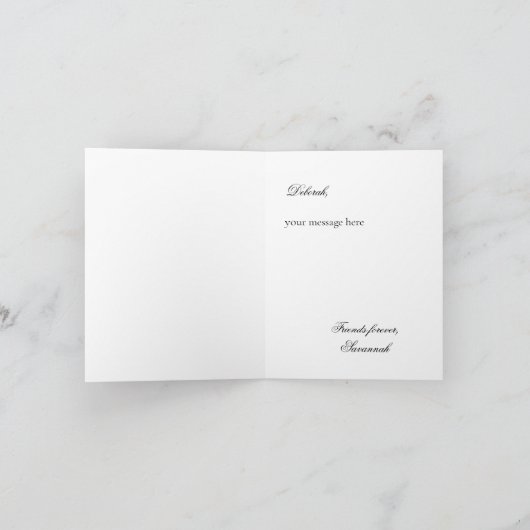 Vorschlag für Rot und Rosa Bouquet Bridesmaid Einladung (Innenseite)