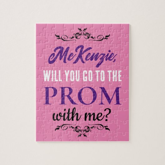 Vorschlag für sie für Prom oder Homecoming Custom Puzzle (Vertikal)