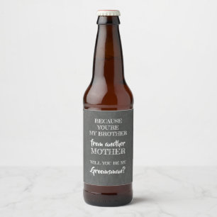 Vorschlag für Trauzeuge Bierflaschenetikett