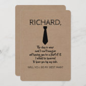 Vorschlag für Trauzeuge oder Trauzeuge Einladung (Vorne/Hinten)