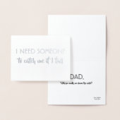 Vorschlag für Vater - Funny Invitation Folienkarte (Anzeige)