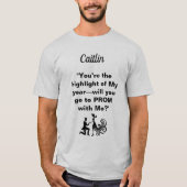 Vorschlag gehen Sie zu PROM mit mir? T-Shirt (Vorderseite)