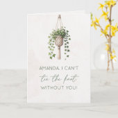 Vorschlag "Krawatte des Knotens" Botanischer Boho Karte (Gelbe Blume)