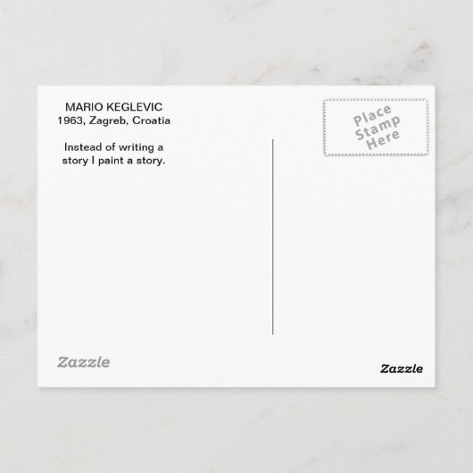 Vorschlag Mario Keglevic Art Postkarte (Rückseite)