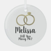 Vorschlag Ornament - Heiraten Sie mich Ring (Vorderseite)