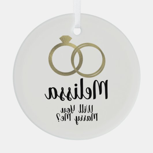 Vorschlag Ornament - Heiraten Sie mich Ring (Rückseite)