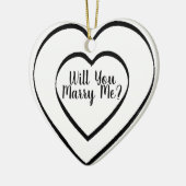 Vorschlag Ornament - Heiraten Sie mir Herz (Links)