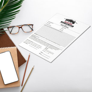 Vorschlag Schwarzes Dach Notizblock