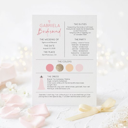 Vorschlag und Informationen von Pink Bridesmaid