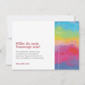 Vorschlag von Bridesmaid Einladung (Rückseite)