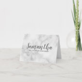 Vorschlag von Bridesmaid | Elegant Marble Script Einladung (Vorderseite)