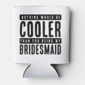 Vorschlag von Bridesmaid weiß und schwarz Dosenkühler (Vorderseite)