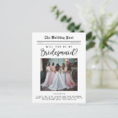 Vorschlag von Bridesmaid, Zollzeitung Postkarte (Stehend Vorderseite)