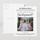 Vorschlag von Bridesmaid, Zollzeitung Postkarte (Vorne/Hinten)