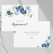 Vorschlag von Dusty Blue Floral Greenery Bridesmai Einladung