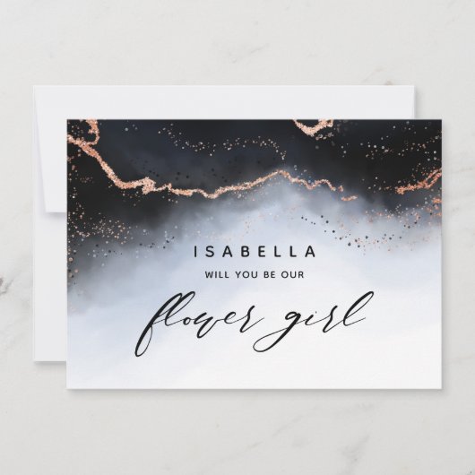 Vorschlag von Ethereal Mist Ombre Navy Blue Flower (Vorderseite)