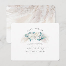 Vorschlag von Pampas Grass Greenery Bridesmaid Einladung