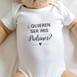 Vorschlag von Quieren Ser Mis Padrinos GodElterns Baby Strampler