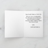 Vorschlag von Twin Foto GodEltern Karte (Innenseite)