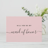 Vorschlag wird mein Brautparty für Trauzeugin sein Einladung (Stehend Vorderseite)