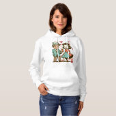 "Vorschlag zum Vintagen Valentinstag" Hoodie (Vorne ganz)